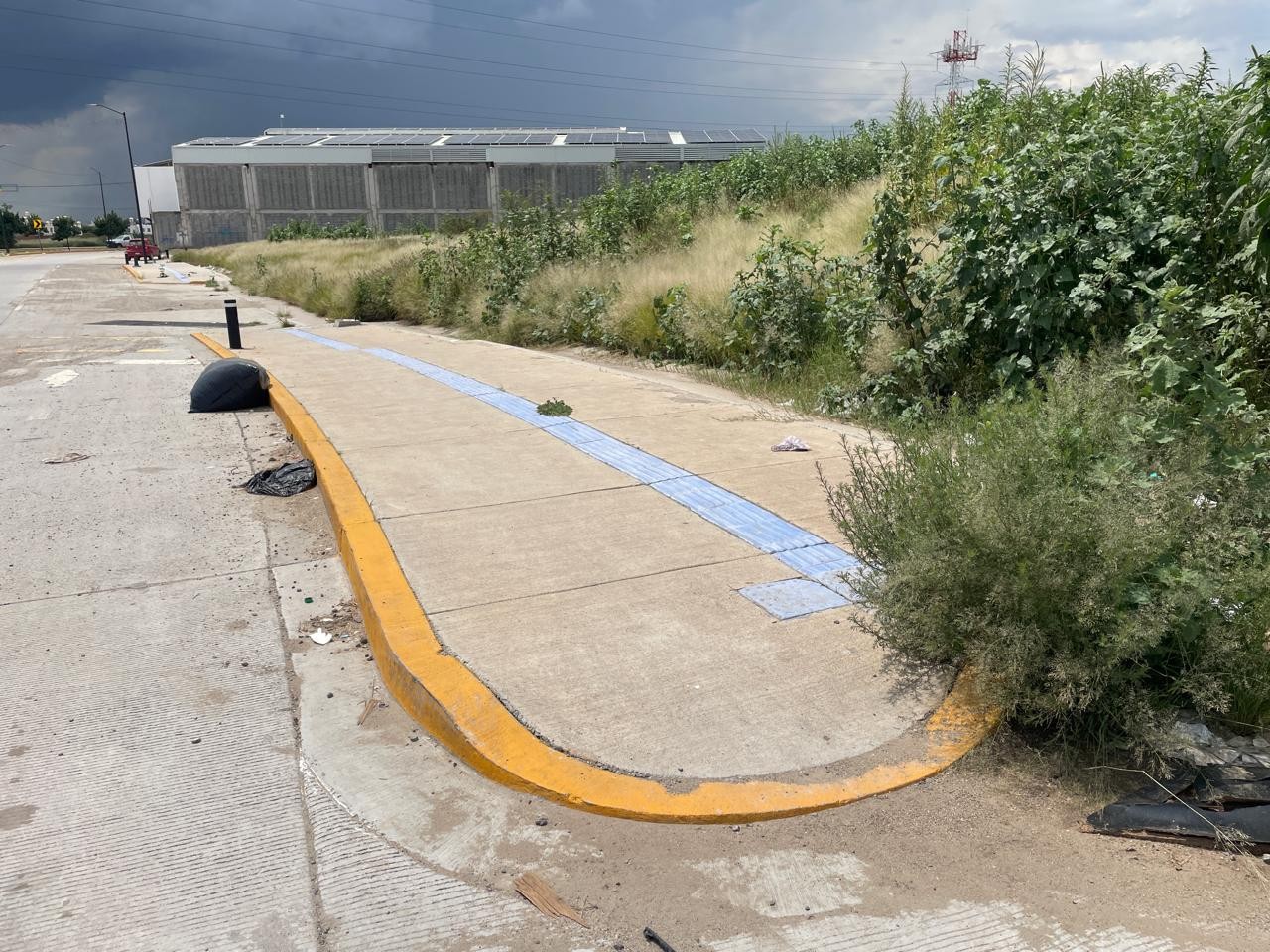 Ciclovías y banquetas del puente San Nicolás en mal estado y sin mantenimiento