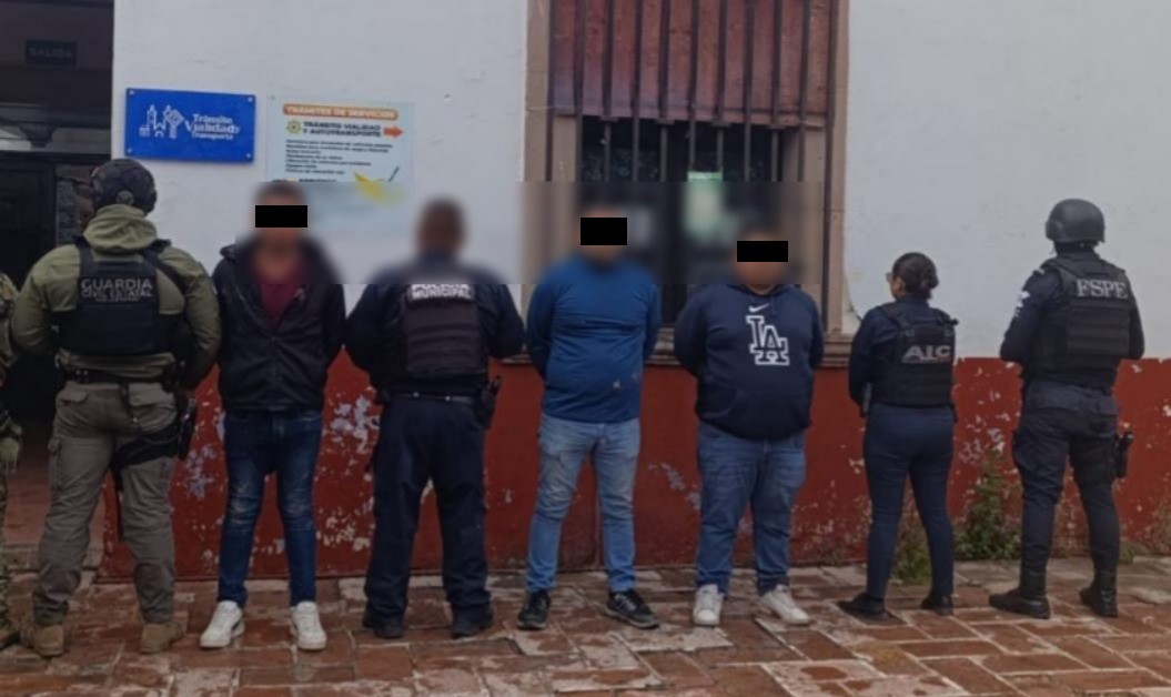 Caen siete con inhibidor de señal, armas y droga en operativo con San Luis Potosí