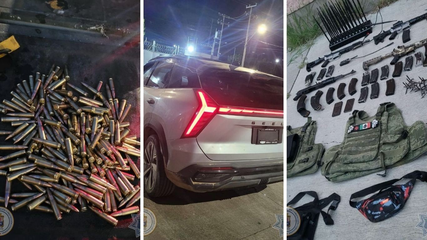 Policía de León detiene a presunto grupo criminal con armas de alto calibre en La Angostura