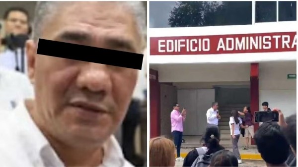 Estudiantes del Cetis golpean brutalmente a su director en protesta por presunto acoso