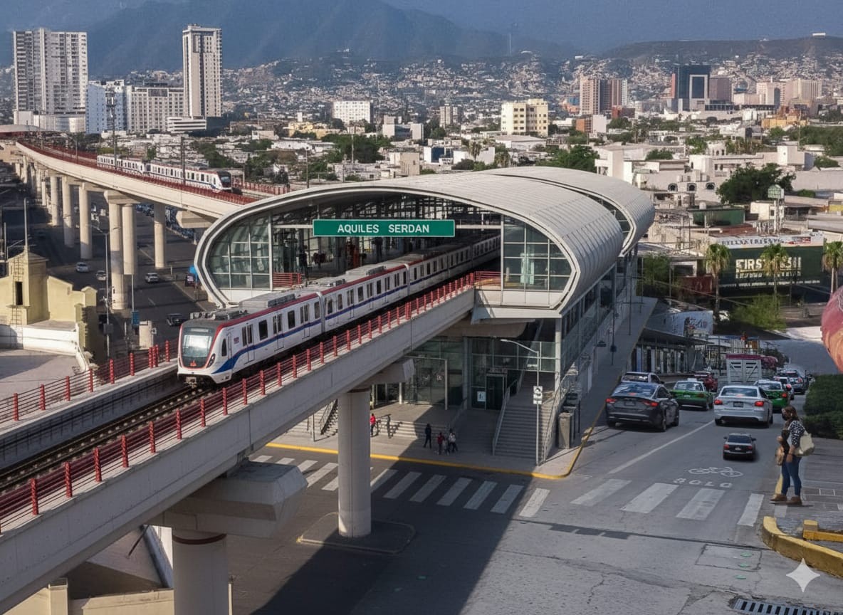 Imágenes: Así se vería el Tren Elevado 450 en León, según la IA Imágenes: Así se vería el Tren Elevado 450 en León, según la IA