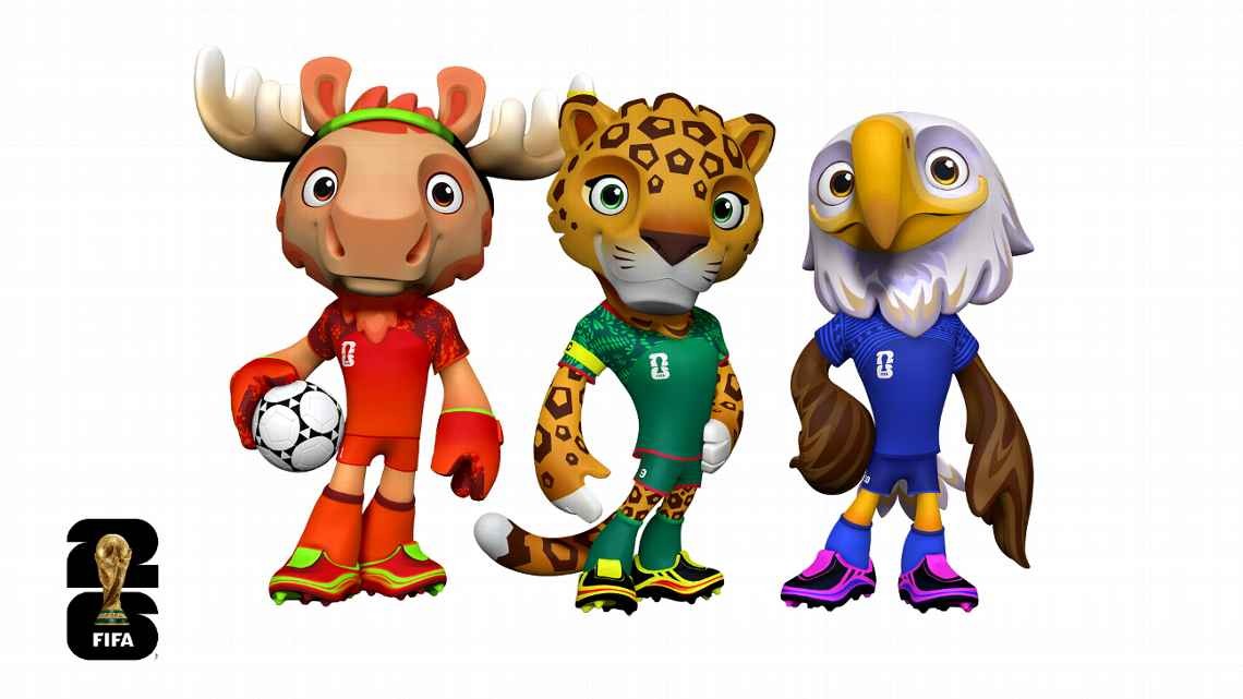 Presentan a Maple, Zayu y Clutch; así son las mascotas del Mundial 2026