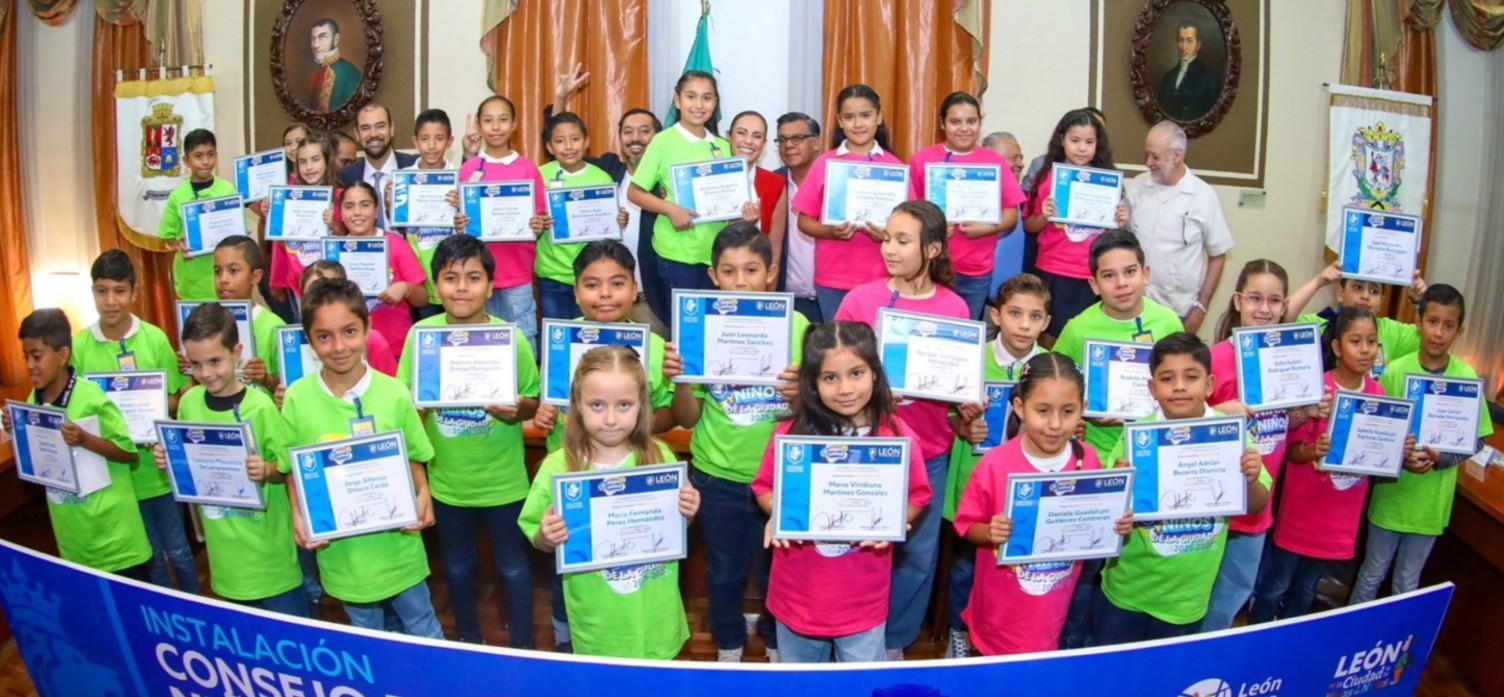La voz de las niñas y niños cuenta: León toma protesta a su Consejo Infantil