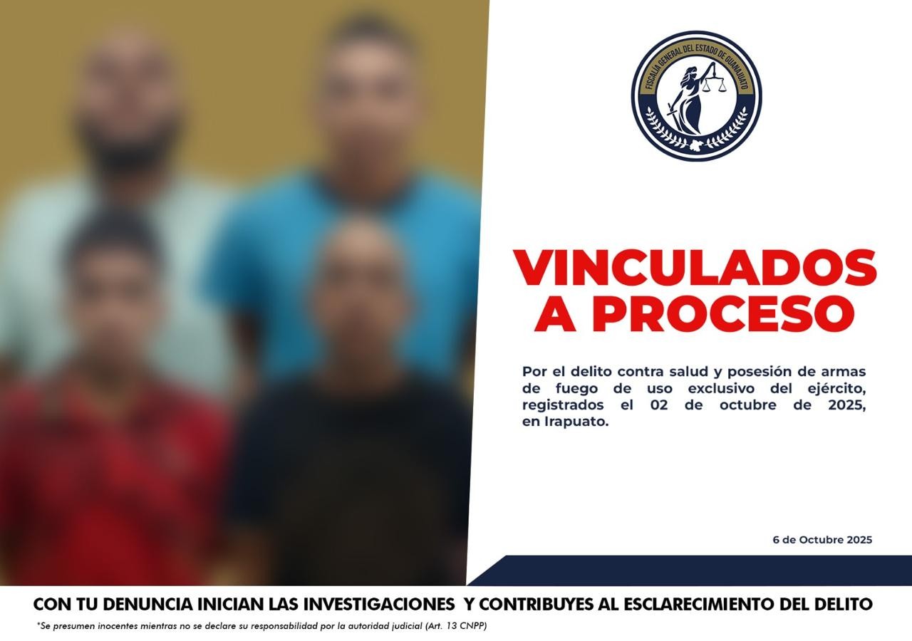 Los detenidos, además, son investigados por varios homicidios registrados en Irapuato y municipios aledaños