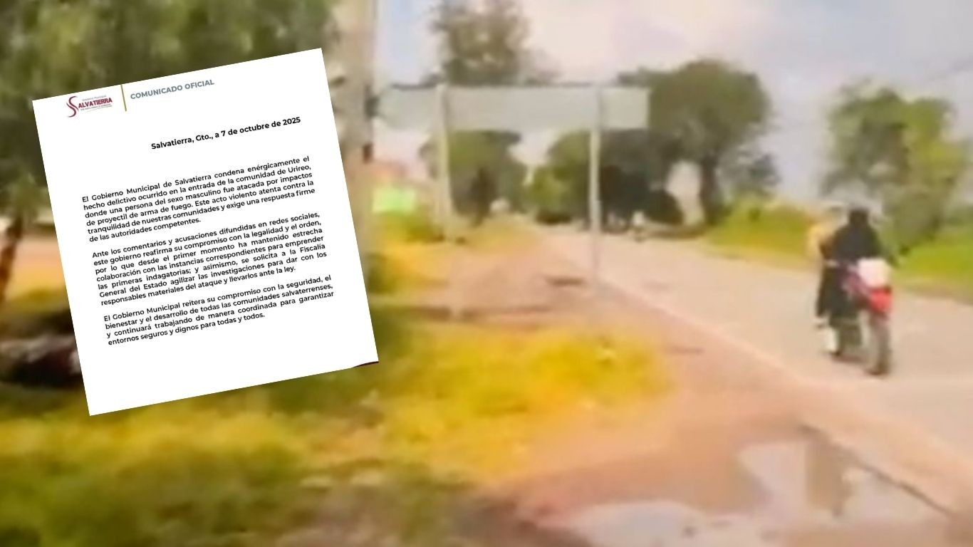 Gobierno de Salvatierra condena ataque armado en Urireo y exige justicia por agresión a ciudadano