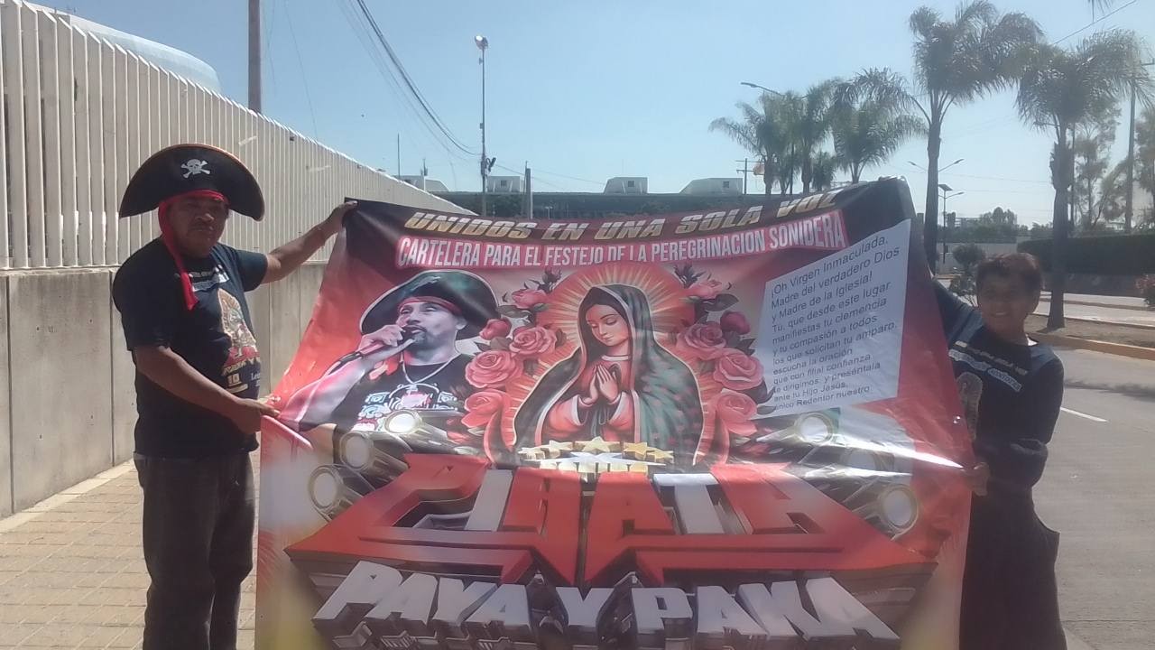 Con cumbia y devoción: sonideros de León peregrinan para agradecer a la Virgen de Guadalupe