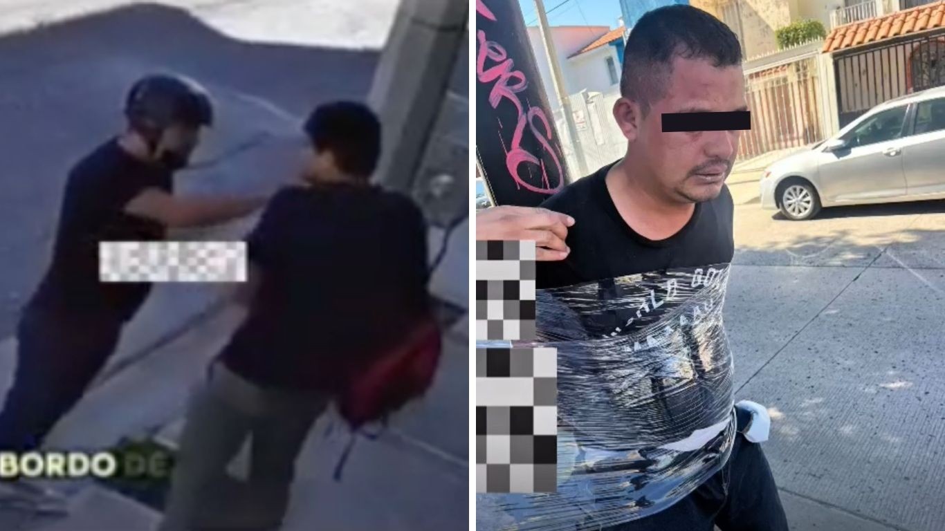 León: golpean y amarran a poste al “ratero amistoso” acusado de asaltar a jóvenes