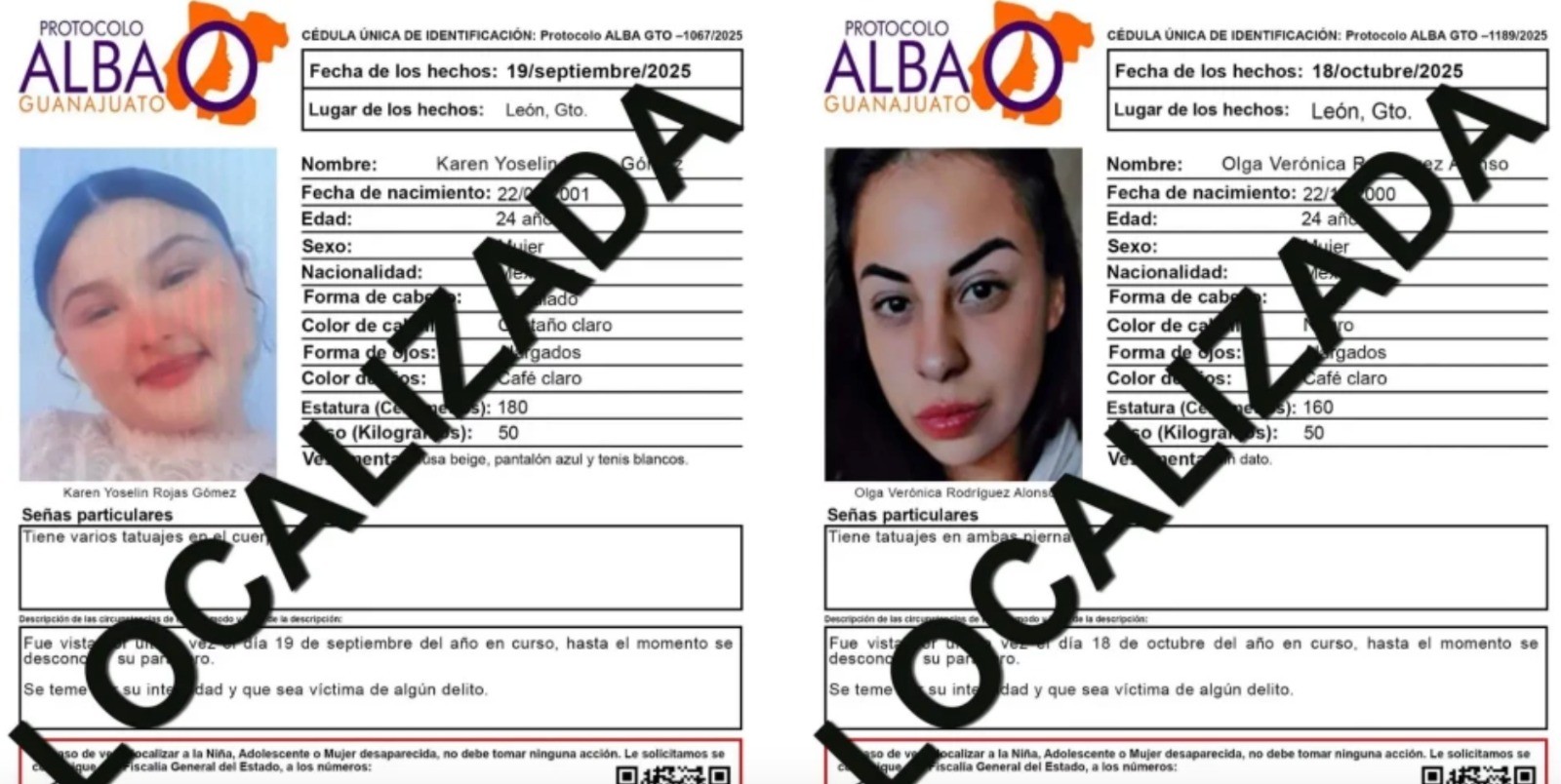 Localizan sin vida a Karen y Olga, dos jóvenes desaparecidas en León