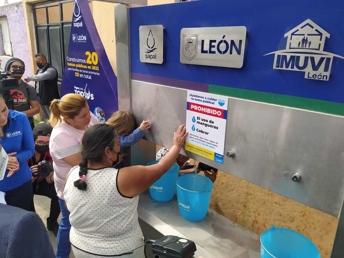 SAPAL sumará 31 nuevas tomas públicas de agua en colonias de León