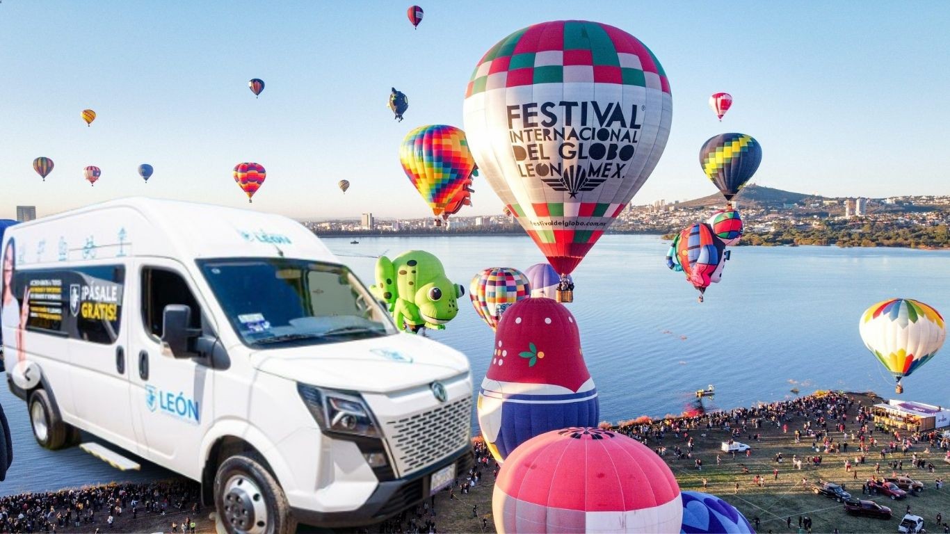 Inicia entrega de cortesías y transporte gratuito para el Festival Internacional del Globo 2025 en León