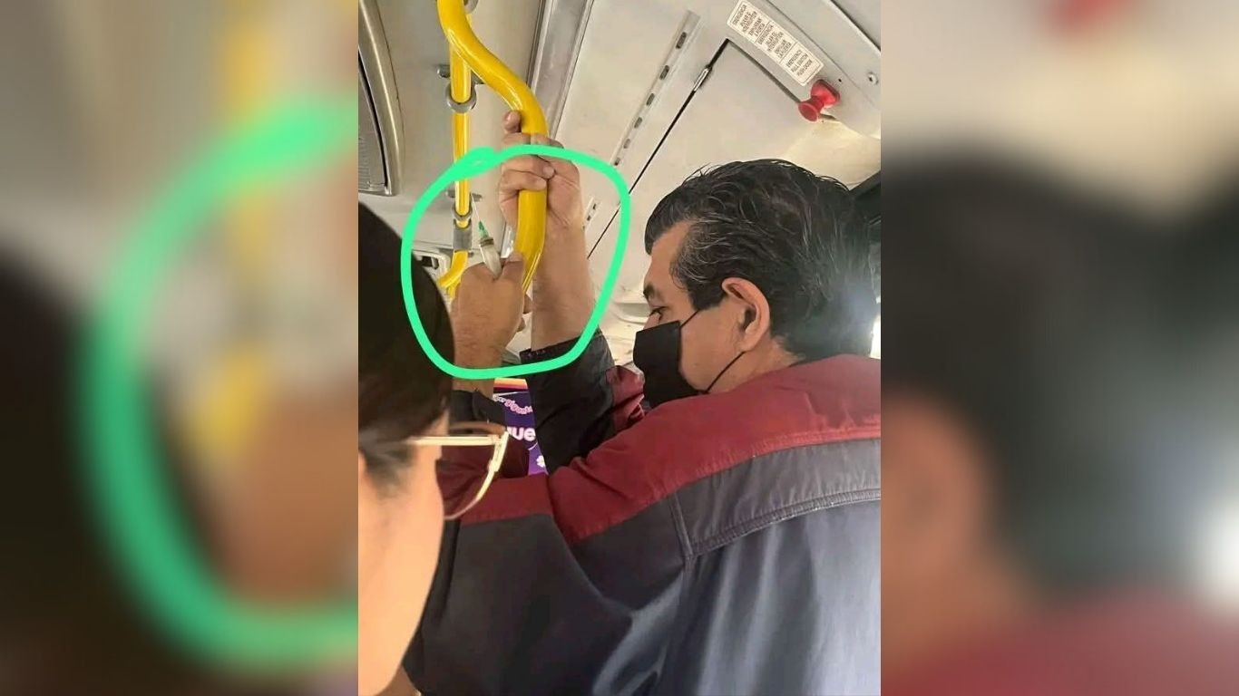 Pasajero con jeringa destapada genera alarma en transporte público de León