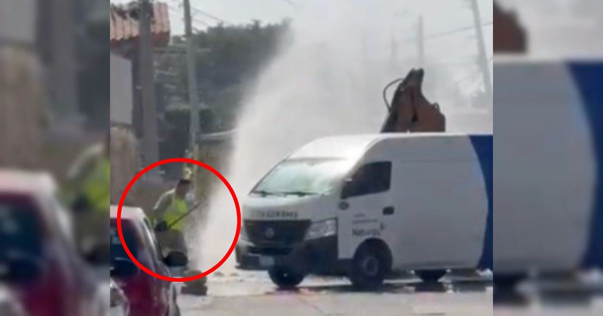 Fuga de gas desata caos en León; trabajadores de Sapal rompieron un tubo