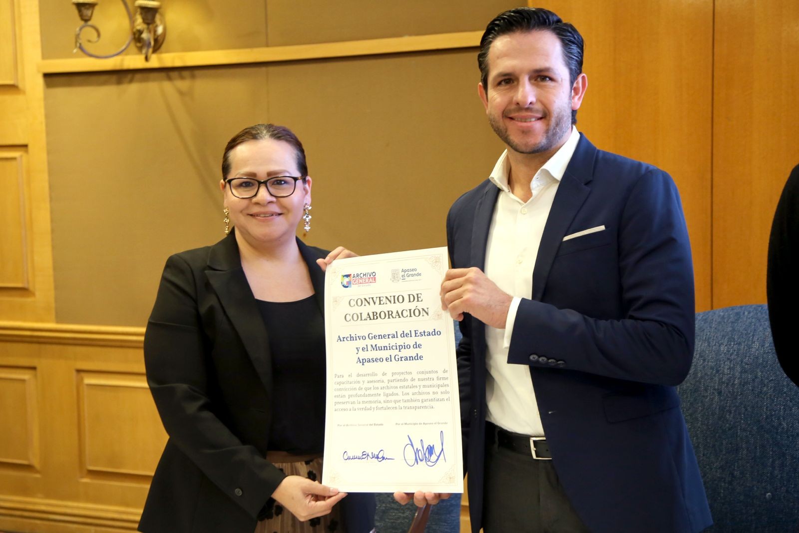 Apaseo el Grande firma convenio histórico para fortalecer la gestión documental