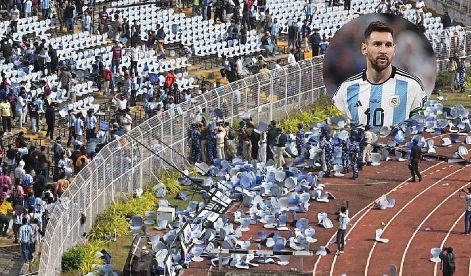 Caos en India por Messi: los 22 minutos que enfurecieron a aficionados en Calcuta