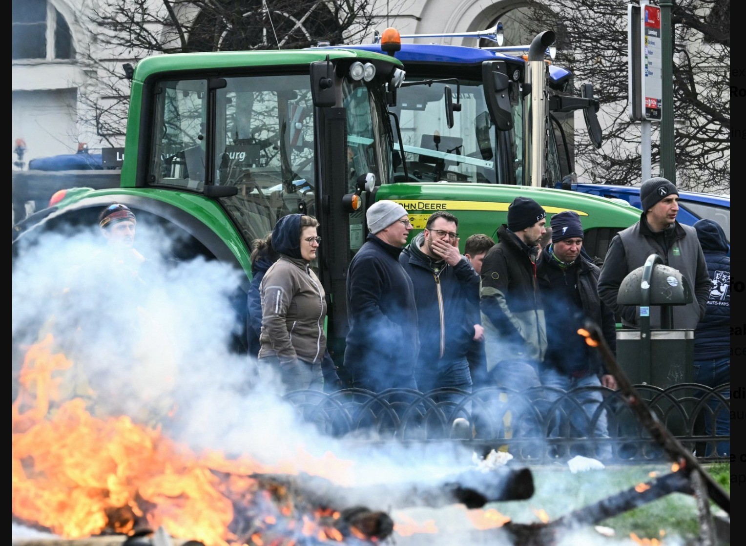 Agricultores europeos colapsan Bruselas en protesta contra acuerdo UE-Mercosur