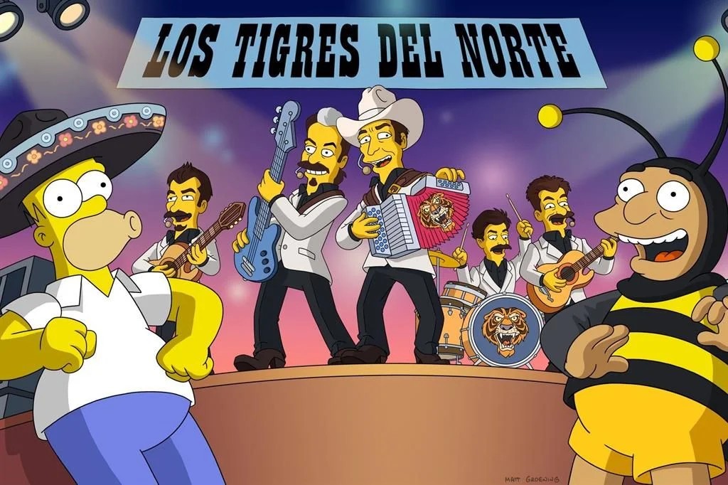 Los Tigres del Norte llegarán al universo de Los Simpson con un corrido original