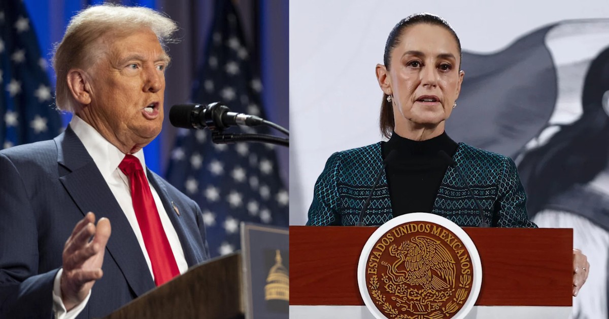 “Está muy asustada”: Trump asegura que Sheinbaum no dirige México
