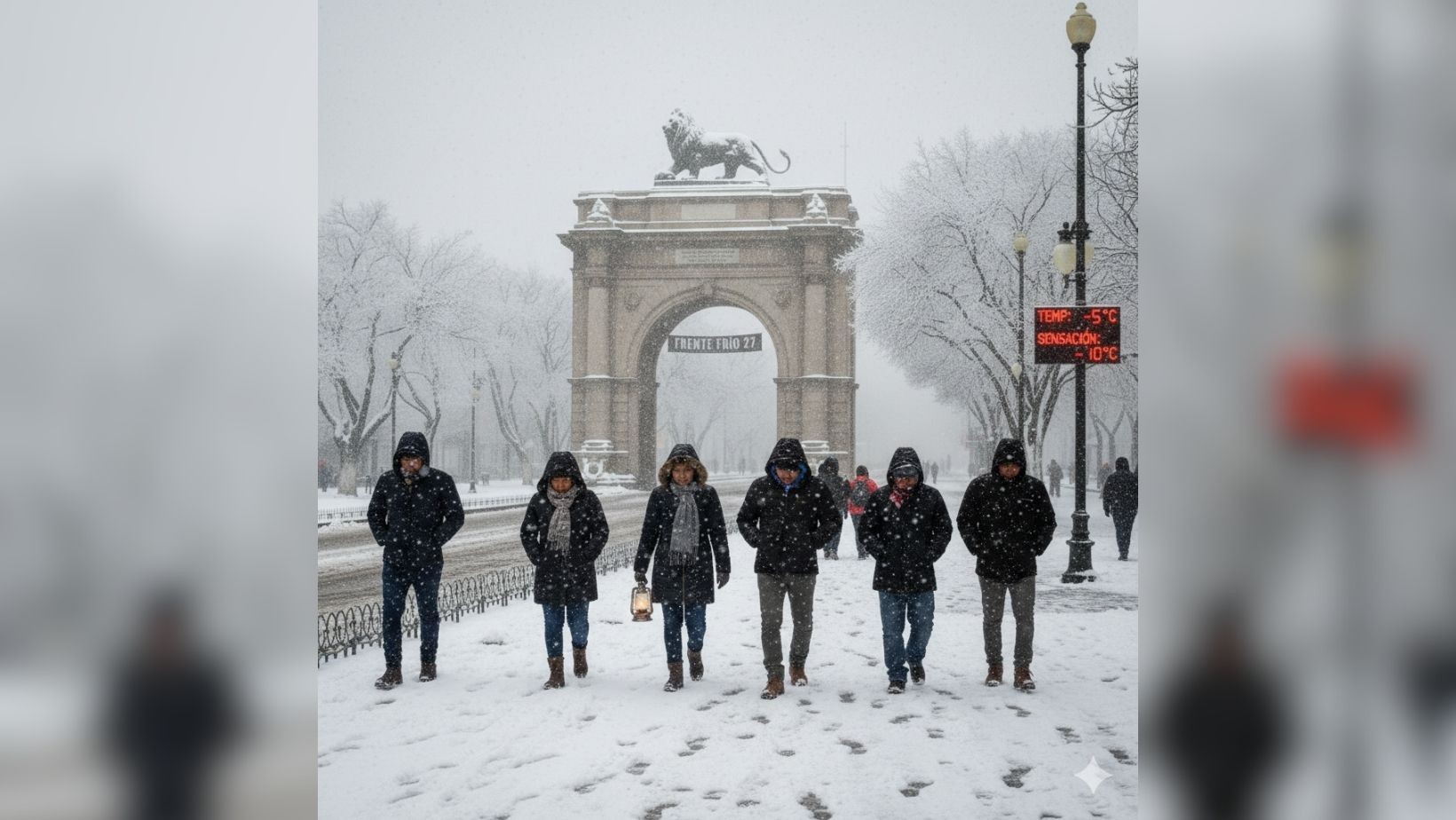 Frente frío 27 provoca temperaturas bajo cero y sensación térmica helada en León