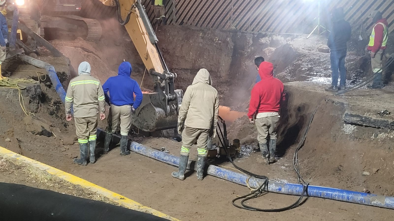 SAPAL restablece suministro de agua tras reparar megafuga; servicio se normalizará el fin de semana