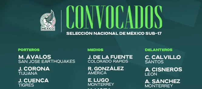 Canteranos del Club León, son convocados a la Selección Mexicana Sub-17
