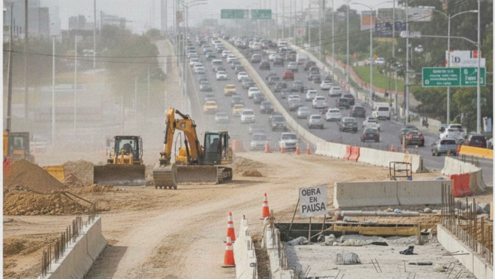 Sancionarán a constructora por retraso en carril lateral del bulevar Aeropuerto