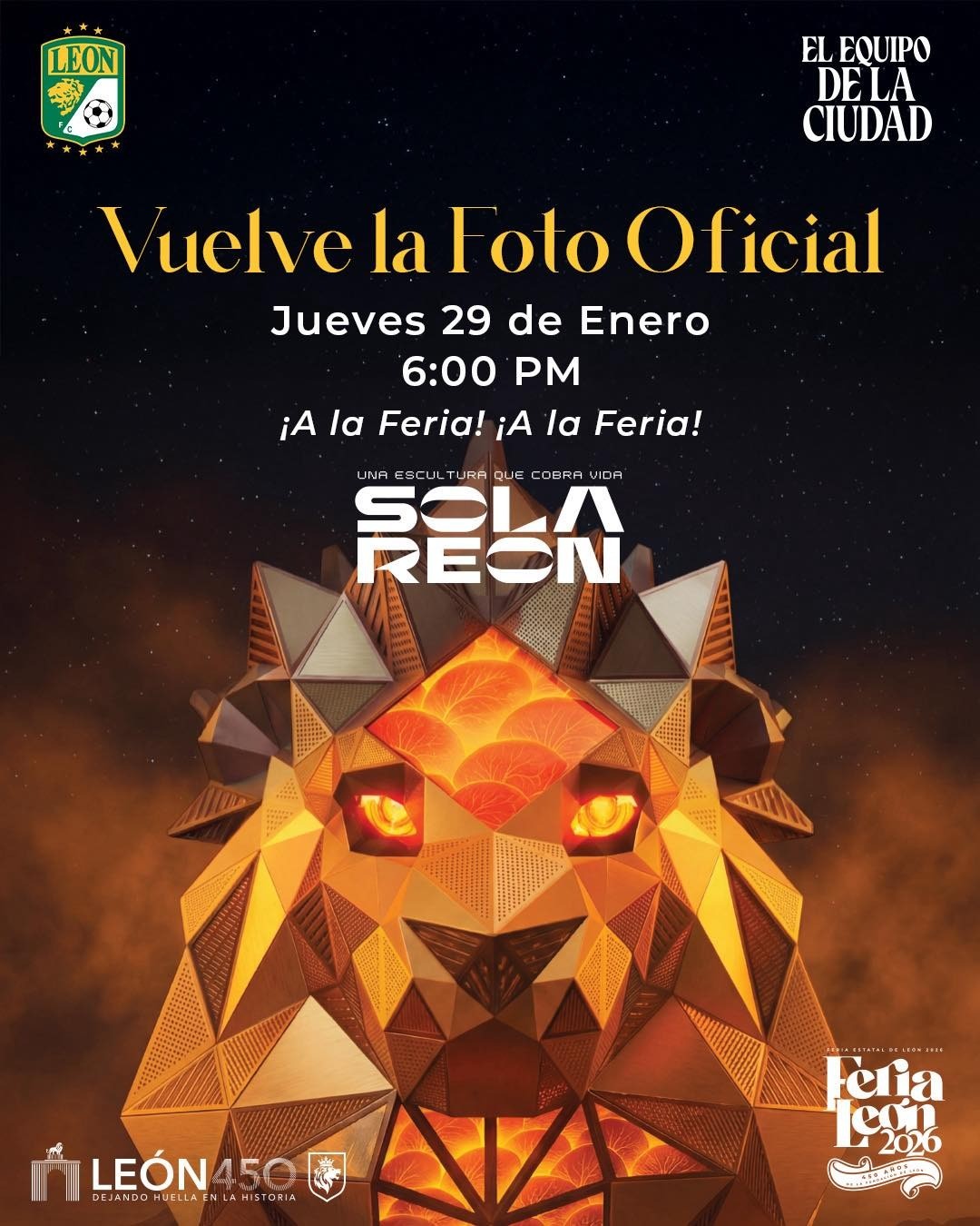 Club León revive tradición con su Foto Oficial en la Feria Club León revive tradición con su Foto Oficial en la Feria