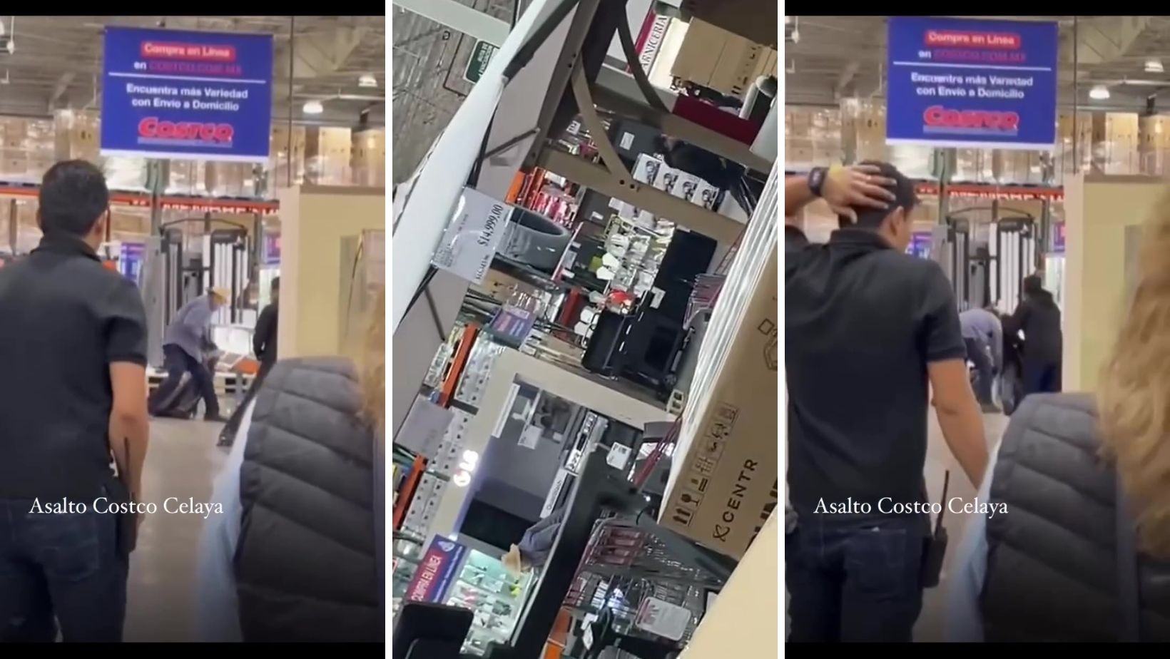 ¡Ya no les importa nada! Roban joyería en el Costco de Celaya a plena vista