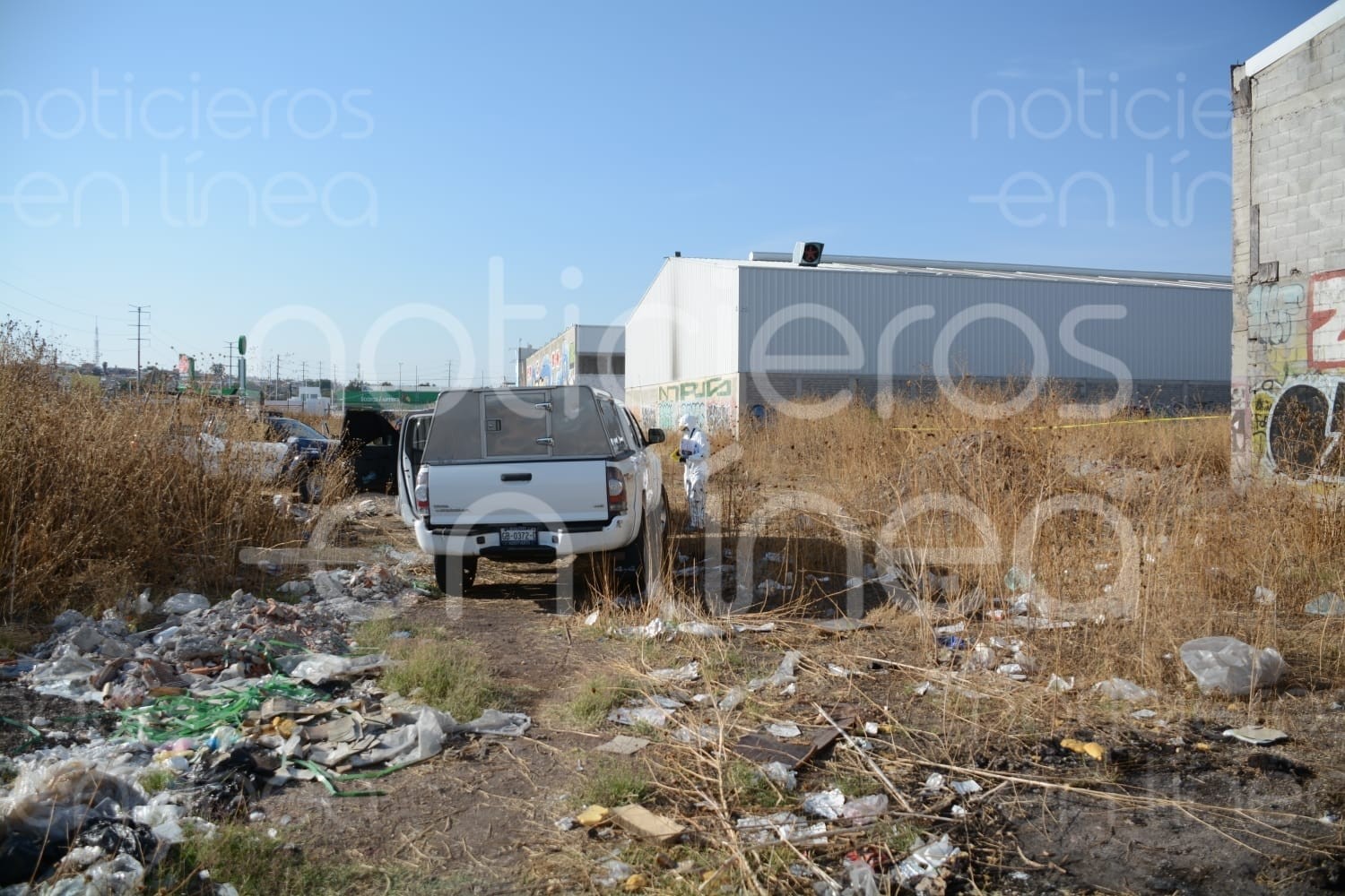 Hallan persona sin vida en terreno baldío de la colonia Industrial Delta