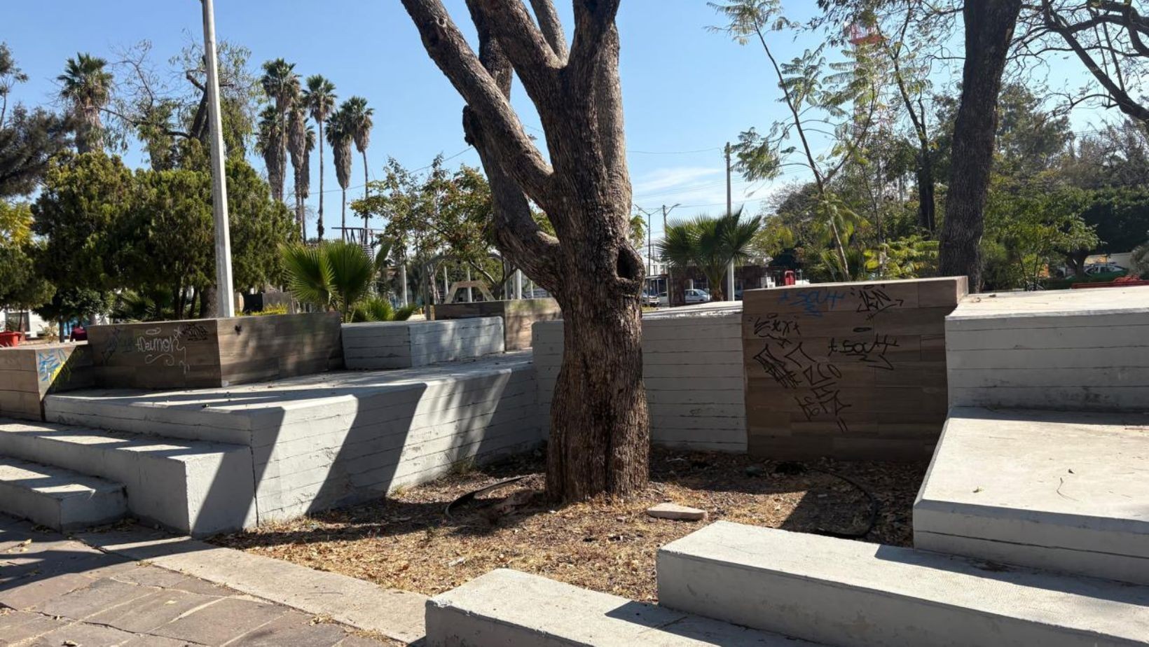 Vandalismo e inseguridad acechan al emblemático Parque Juárez en León