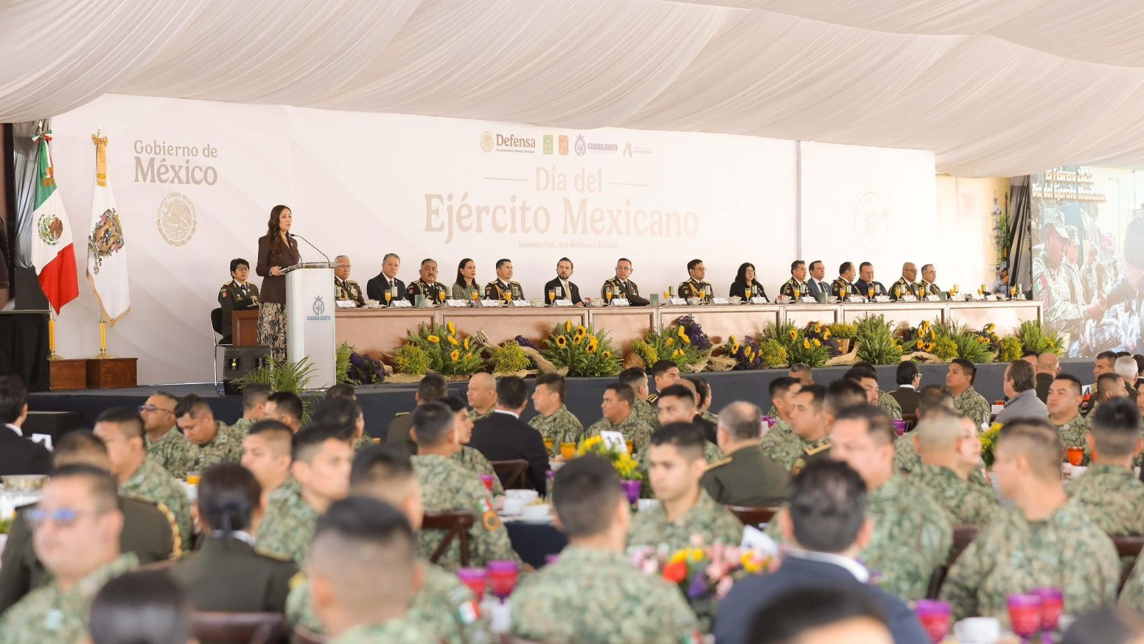Libia Dennise destaca trabajo del Ejército en Guanajuato por el 113 Aniversario de las Fuerzas Armadas Libia Dennise destaca trabajo del Ejército en Guanajuato por el 113 Aniversario de las Fuerzas Armadas