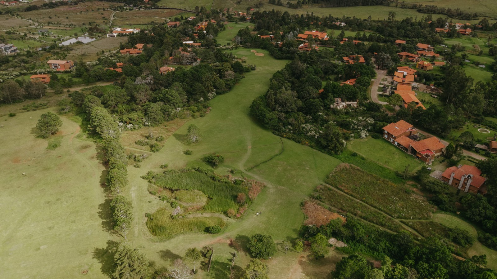 Toma aérea del Hotel Tapalpa Country Club Toma aérea del Hotel Tapalpa Country Club