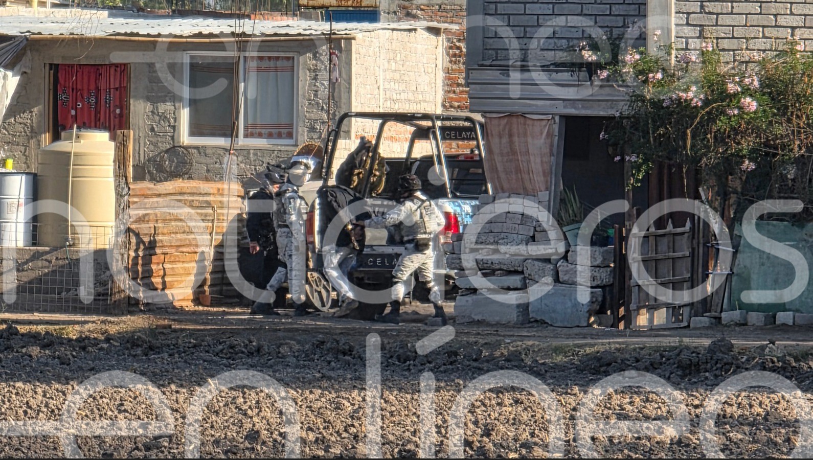 Persecución en el norte de Celaya termina con cuatro presuntos asaltantes detenidos