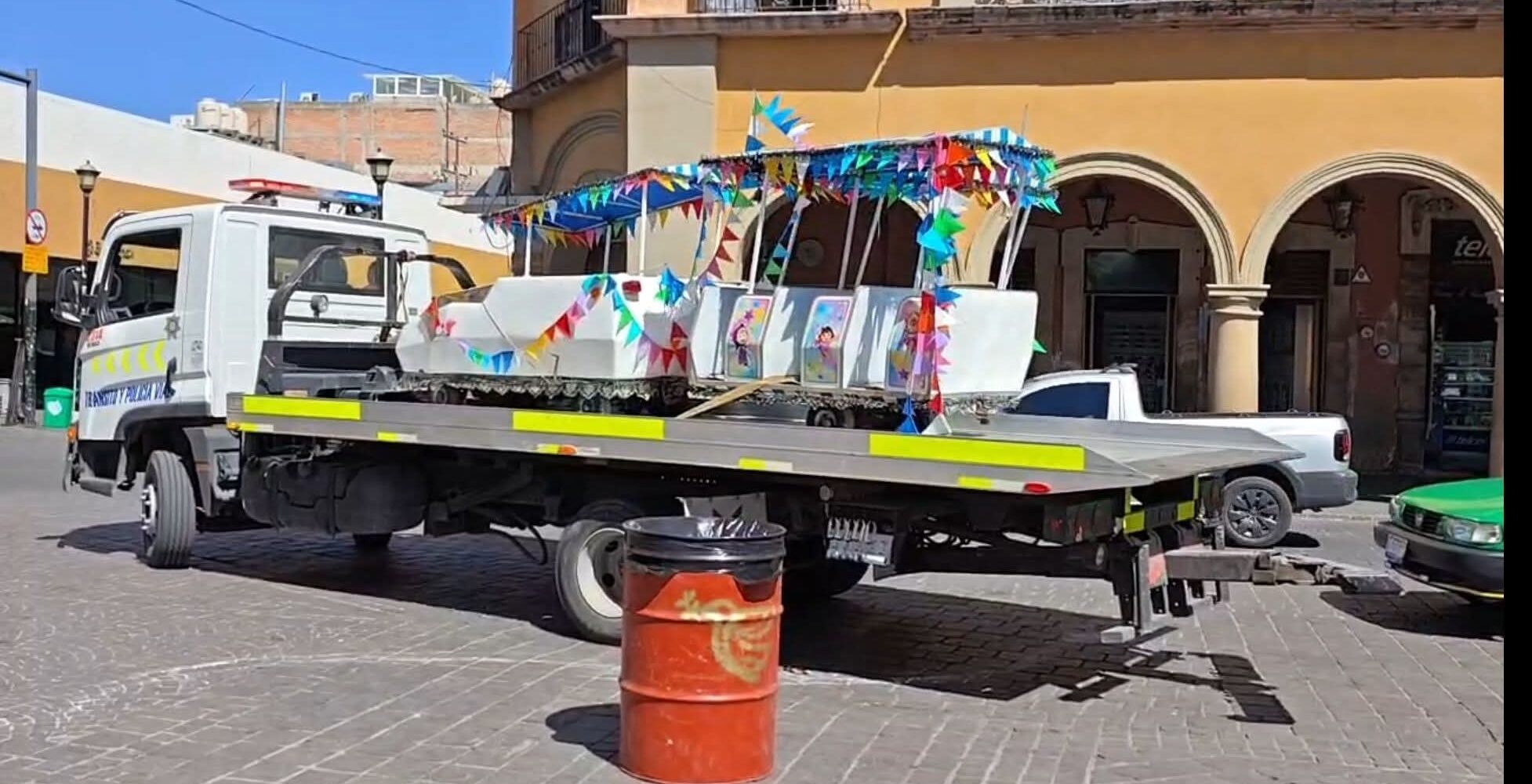 Condonan 40% de multas al “trenecito” del Jardín Principal en Celaya