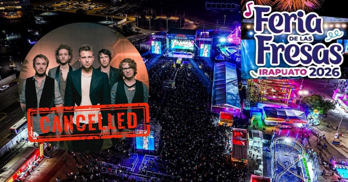 Cancela One Republic concierto en la Feria de las Fresas 2026 en Irapuato