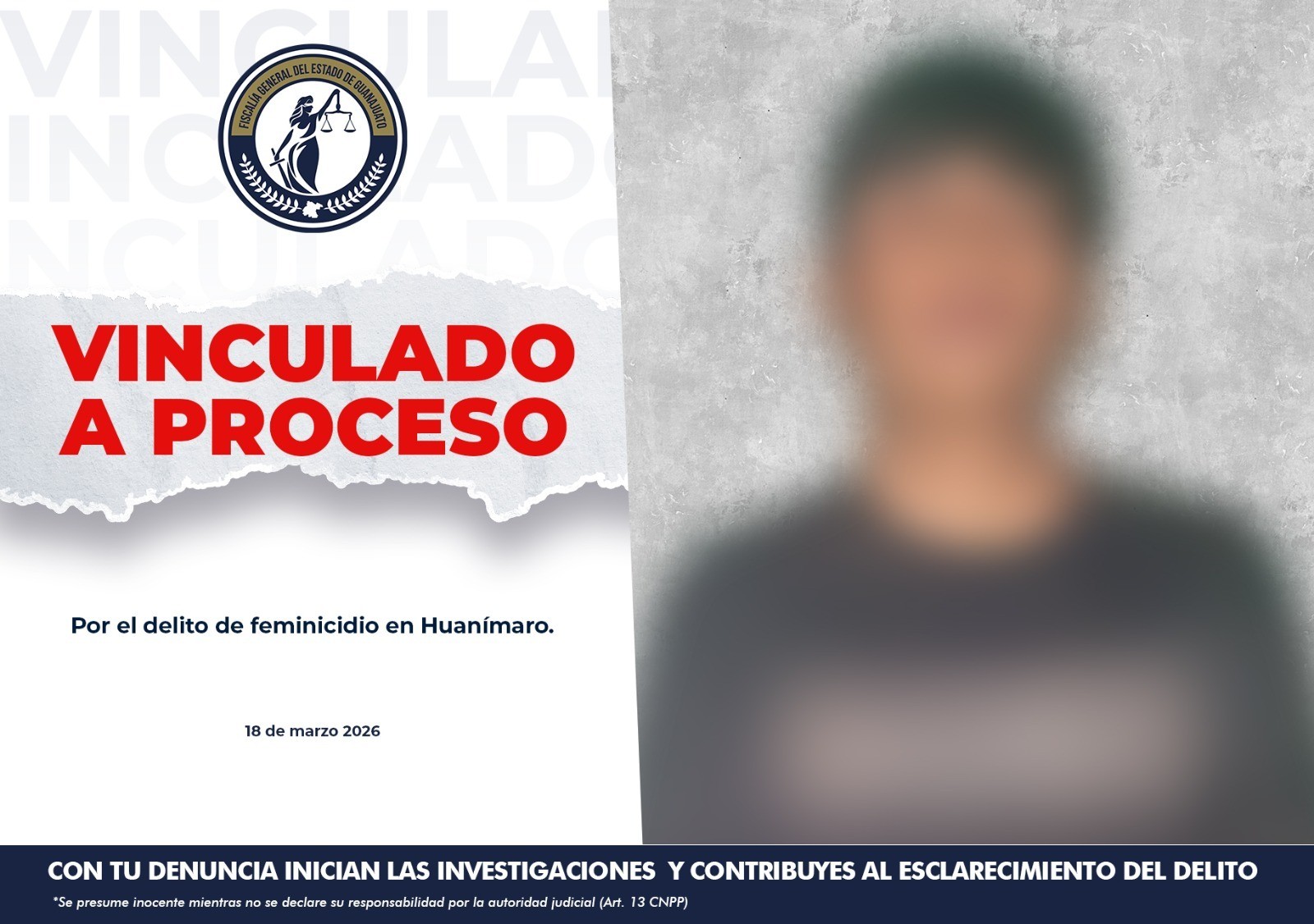 Vinculan a proceso a presunto feminicida en Huanímaro por asesinato de dos mujeres en Guanajuato