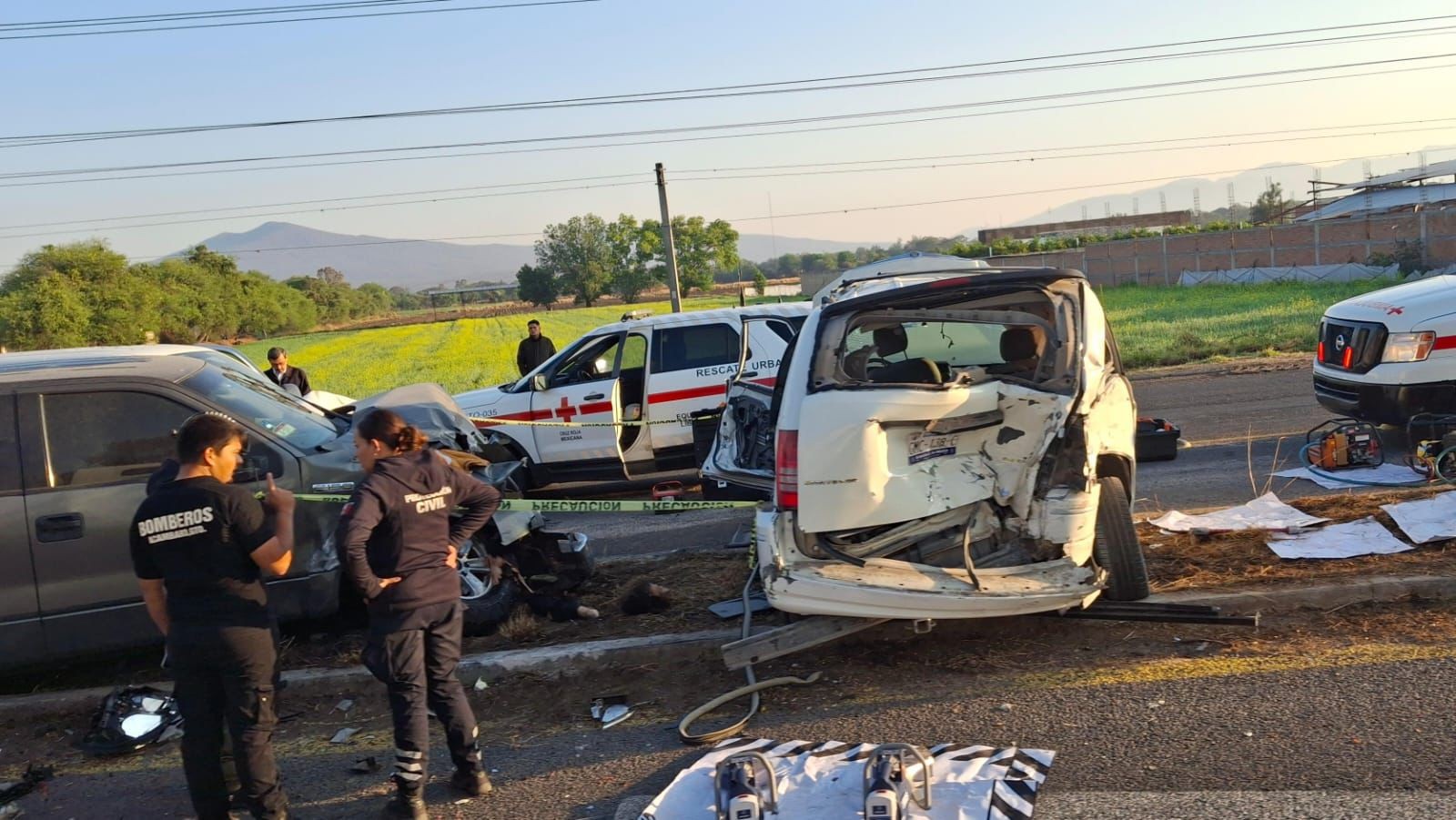 Carambola en carretera Acámbaro–Salvatierra deja un muerto y varios lesionados