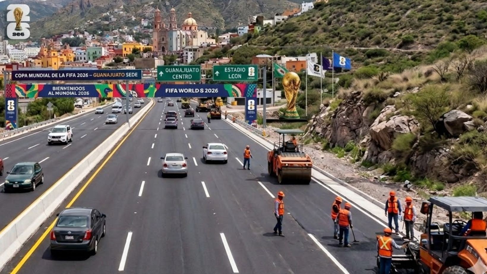 Guanajuato se prepara para el Mundial 2026: carreteras sin baches y millones en juego