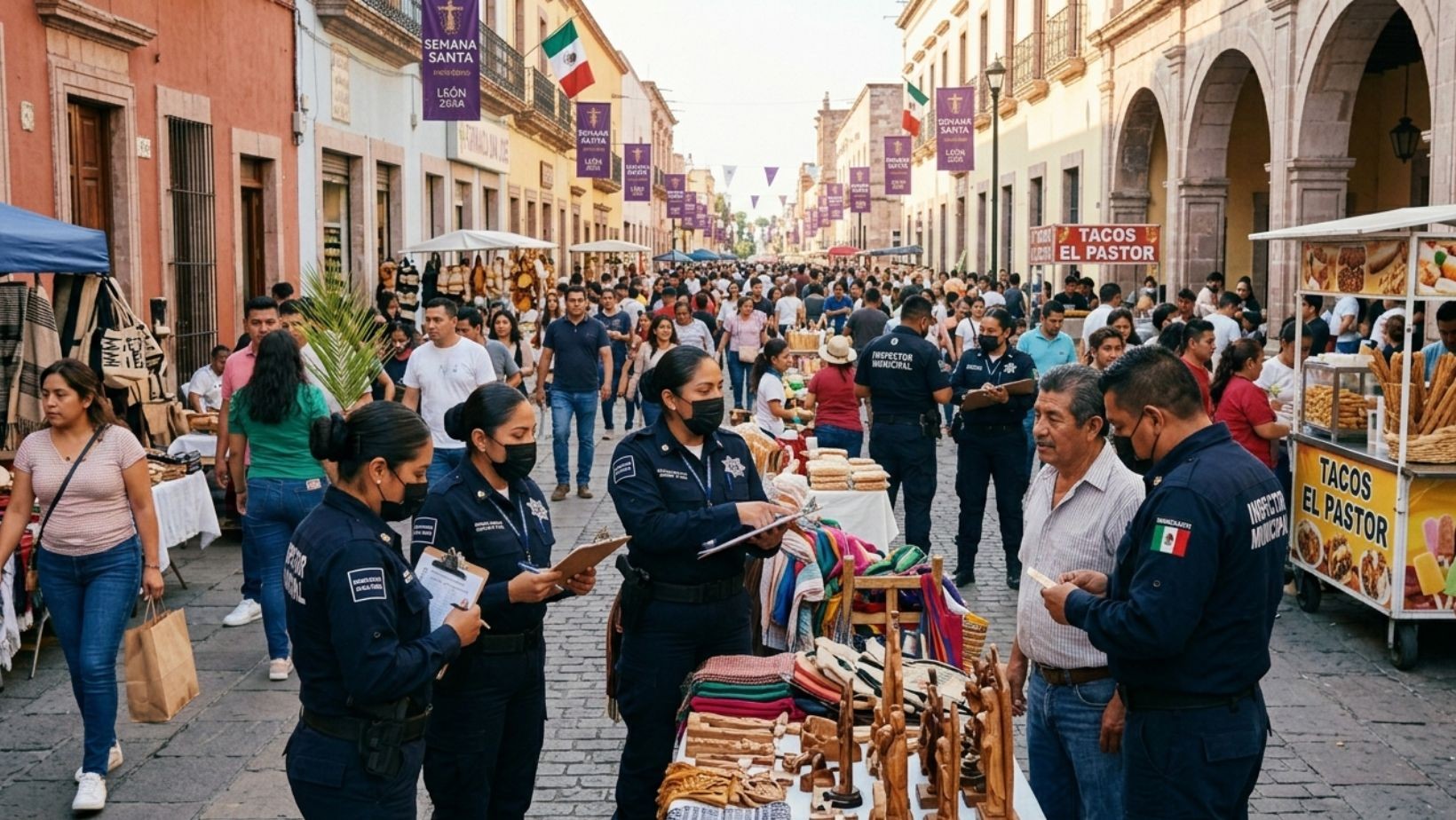 Semana Santa sin ambulantes en León con fuerte operativo Semana Santa sin ambulantes en León con fuerte operativo
