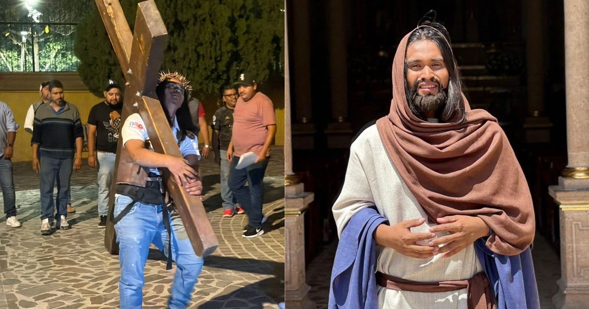 Entre dolor físico y presión emocional: el reto de representar a Jesucristo en el Viacrucis de León