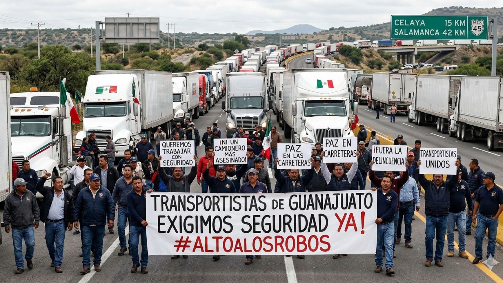 Paro nacional de transportistas amenaza con paralizar carreteras y cadenas logísticas en México