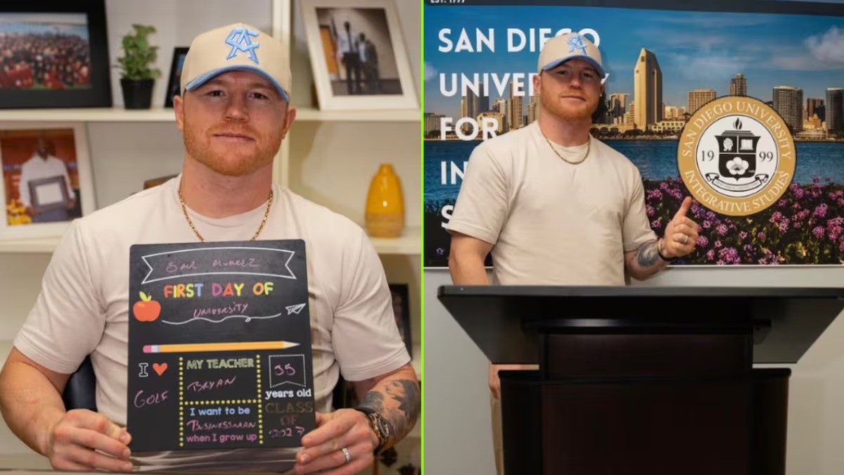 Del ring a las aulas: Saúl 'Canelo' Álvarez presume su primer día en la universidad