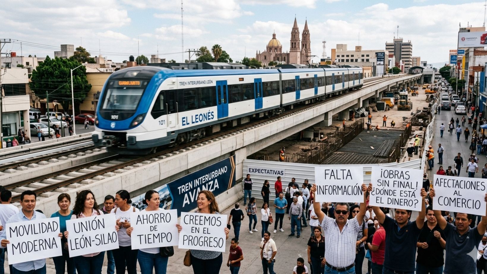 Tren interurbano León: avanzan estudios y crecen críticas