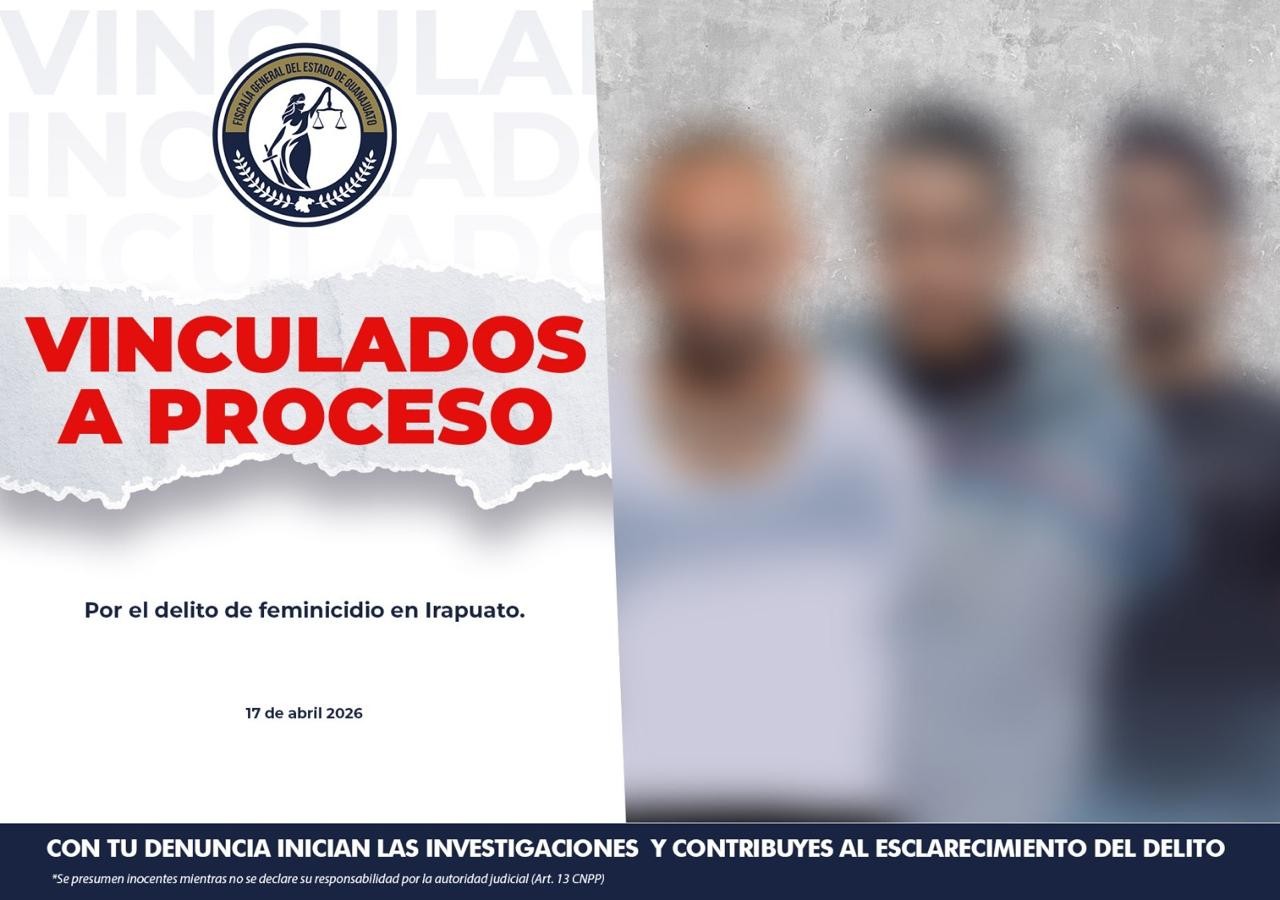 Feminicidio en Irapuato: detienen a tres implicados