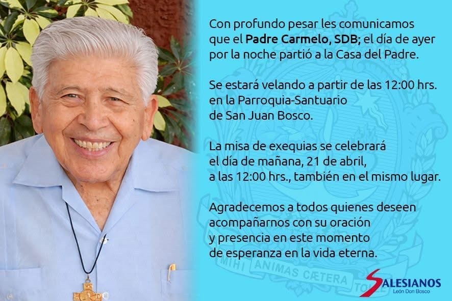 Fallece padre Carmelo Muñoz Morán en León