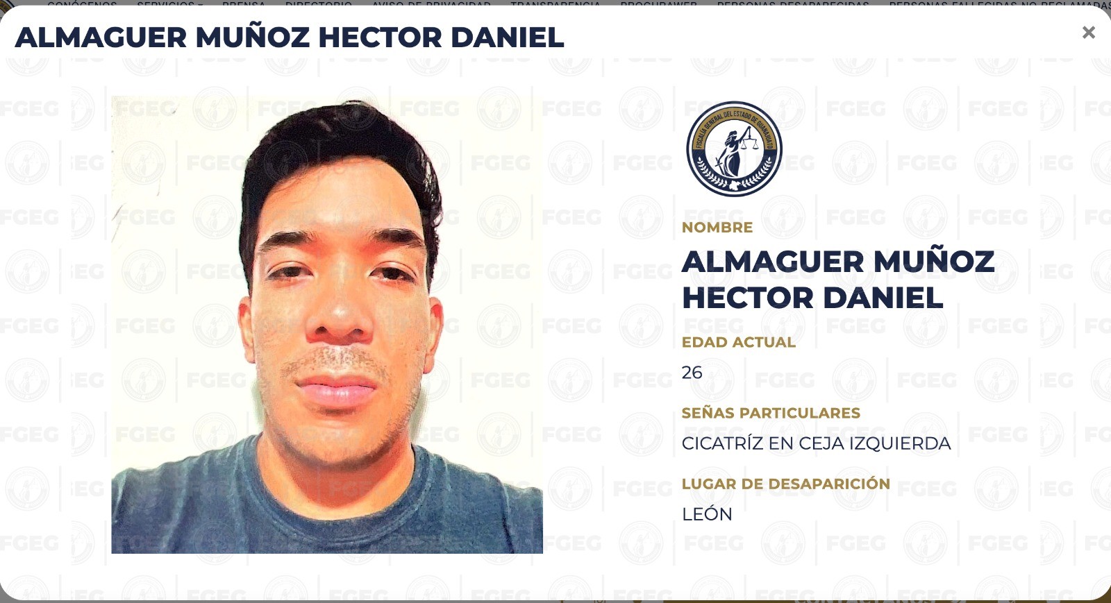 Desaparición de Héctor Daniel moviliza a su familia