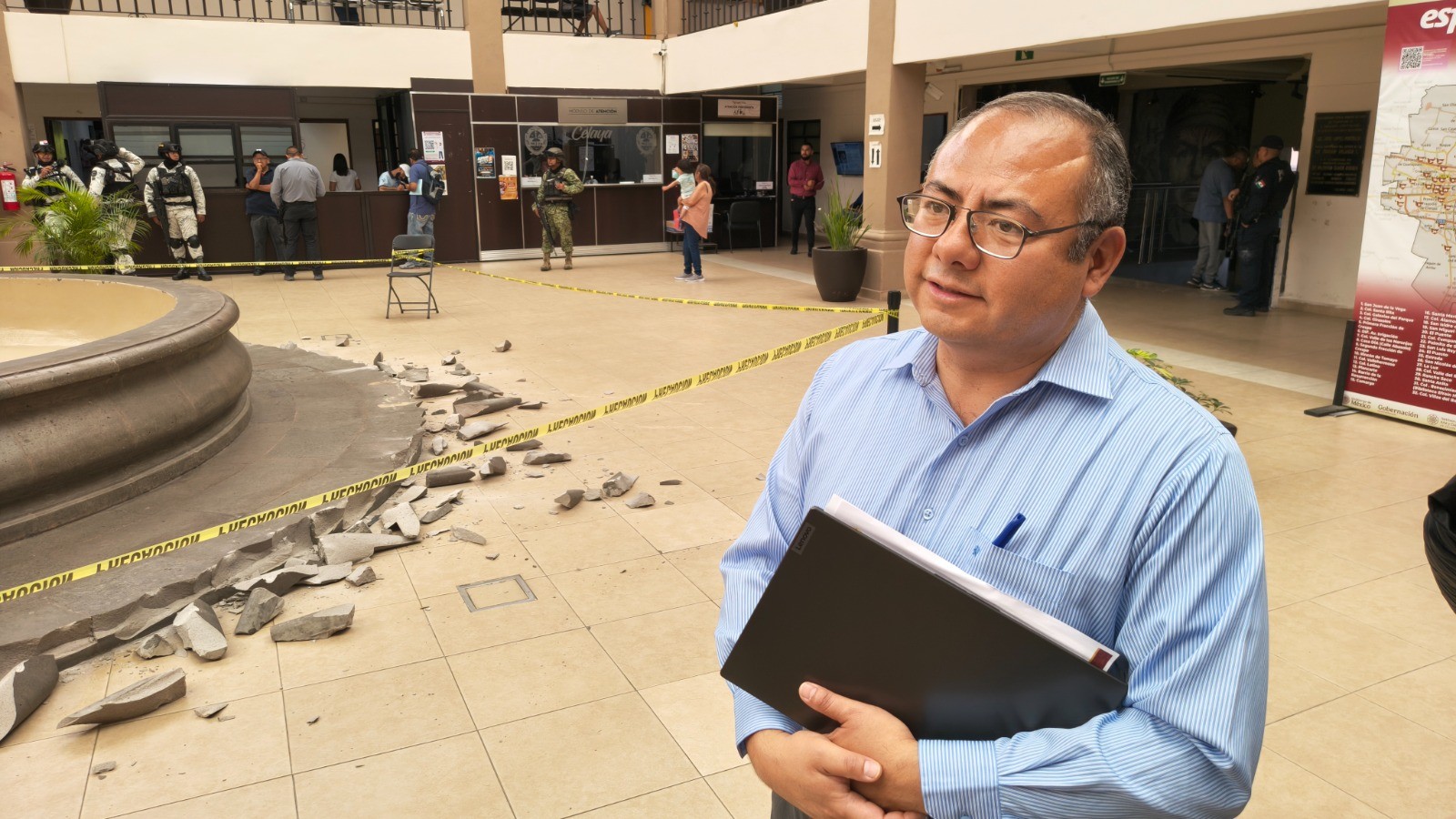 PAN rechaza acusaciones del alcalde por daños en fuente de Presidencia