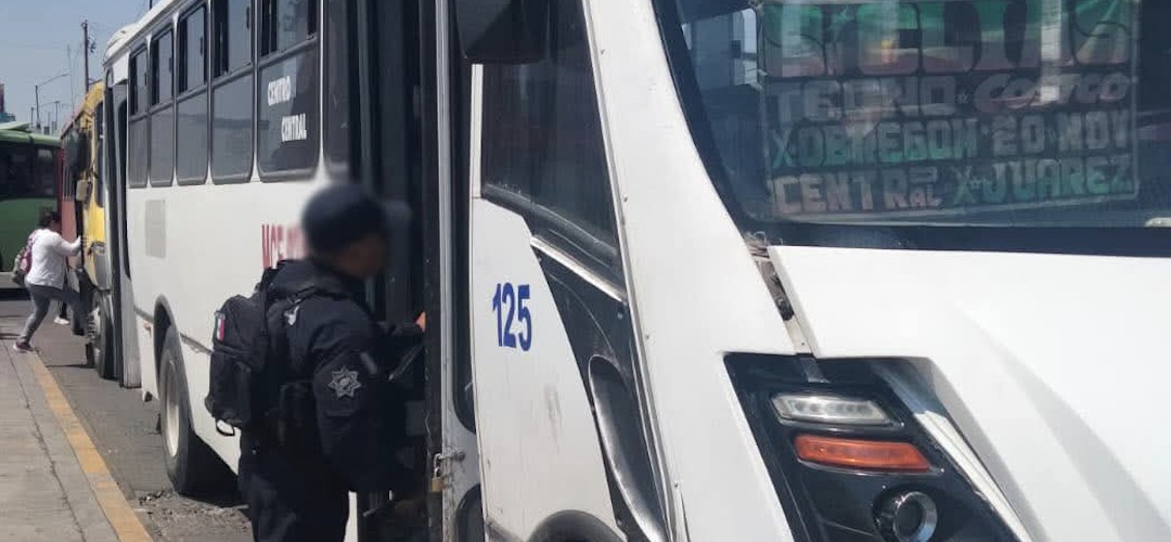 Refuerzan vigilancia en transporte público de Celaya para prevenir delitos
