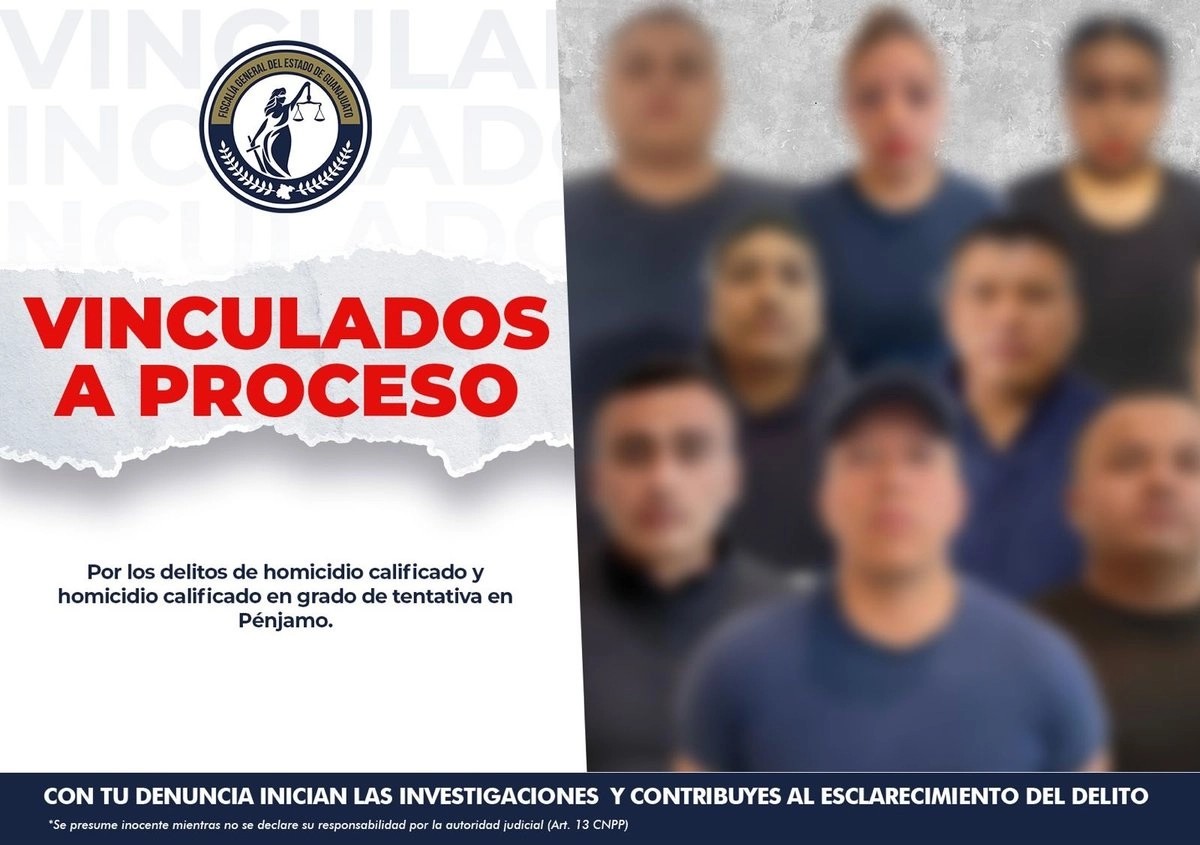 Nueve expolicías de Pénjamo a prisión; los investigan por delitos y nexos con crimen organizado