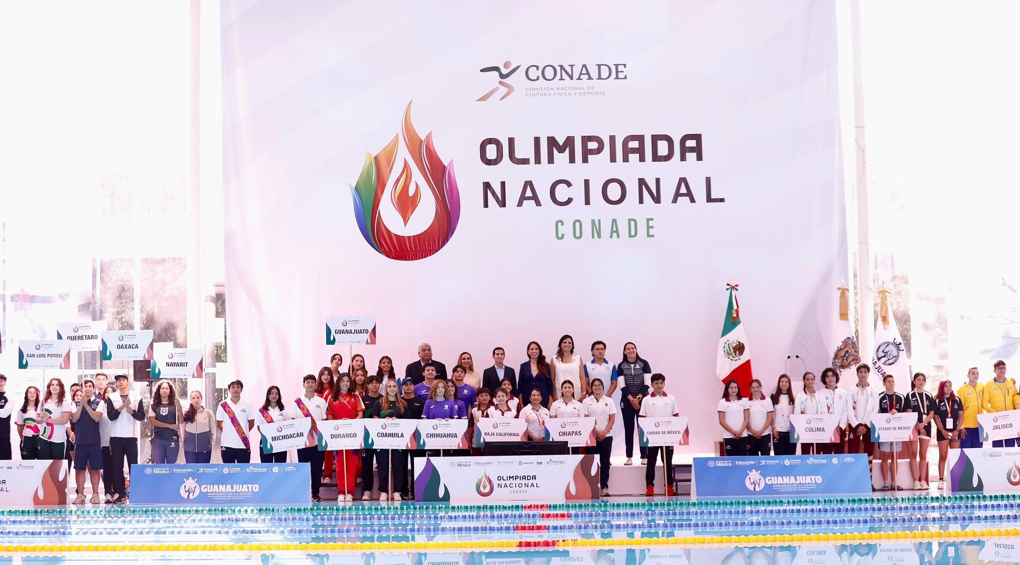 Guanajuato inicia natación en Olimpiada CONADE 2026