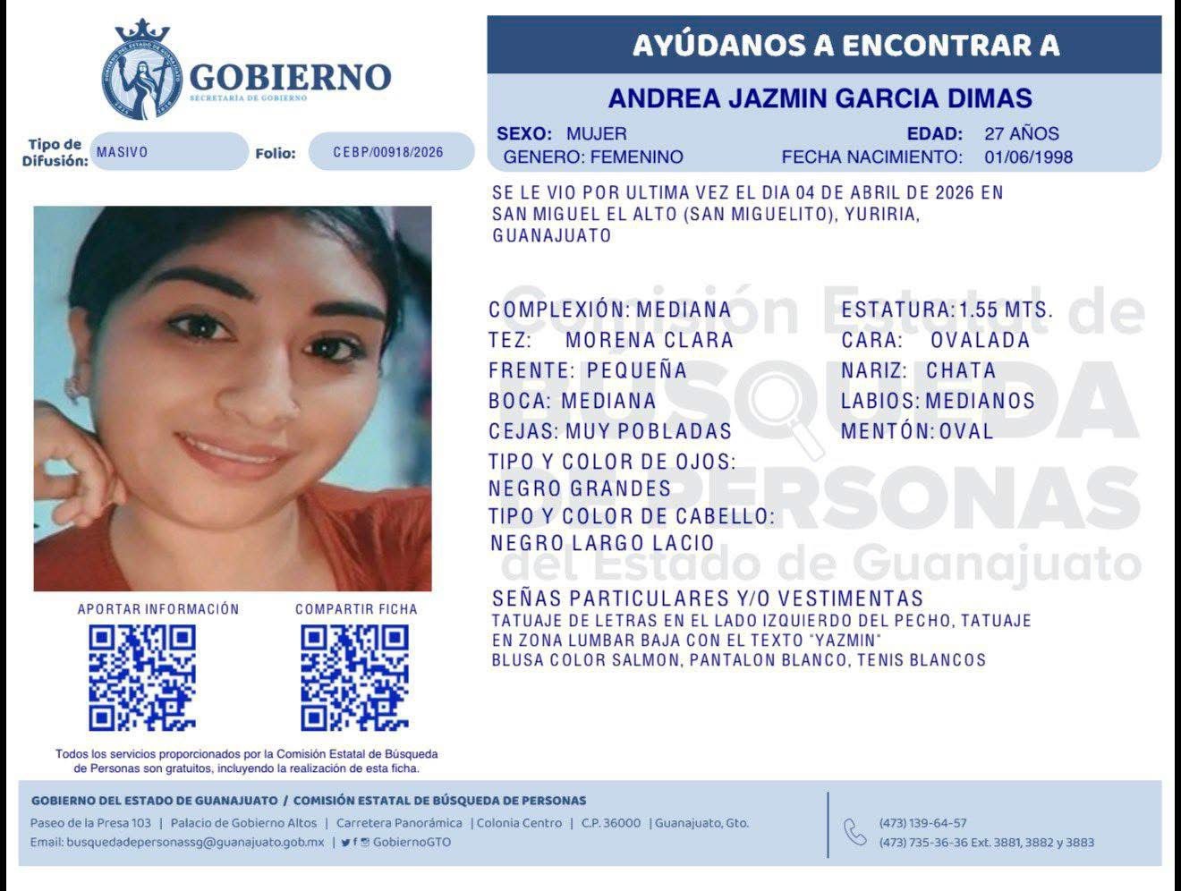 Andrea y José Manuel salieron a vender ajos y desaparecieron: buscan a pareja de Valle de Santiago, Guanajuato